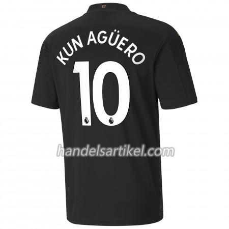 Manchester City Sergio Agüero 10 Auswärts Trikotsatz 2020/21